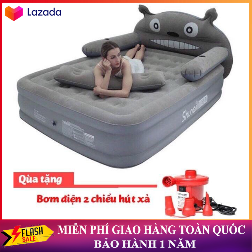 ( Free Ship )( tặng kèm bơm và phụ kiện ) Giường hơi hình thú  đệm hơi hình thú cao cấp Giường Hơi Hình Thú 1 Tầng Loại Dày  Siêu Bền Đẹp Tiện Dụng Thiết Kế Thông Minh  Êm Ái Dễ Chịu BH 1 đổi 1 trong 12 Tháng
