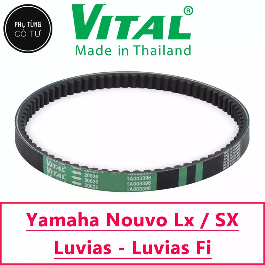 [HCM]Dây Curoa Nouvo LX / SX Luvias Luvias Fi... hiệu Vital (Thái Lan) - Dây curoa xe tay ga - PHỤ TÙNG CÔ TƯ