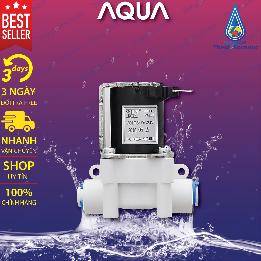 Van điện từ 24V máy lọc nước RO nối nhanh