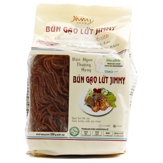 Bún gạo lứt Jimmy Food nguyên thùng 4Kg