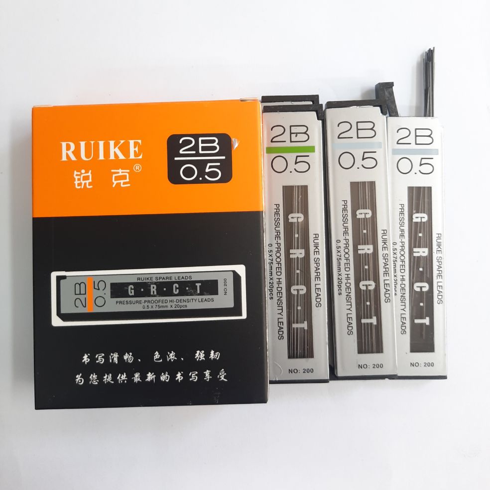 hộp 12 tuýp ruột bút chì kim Ruike 0.5mm