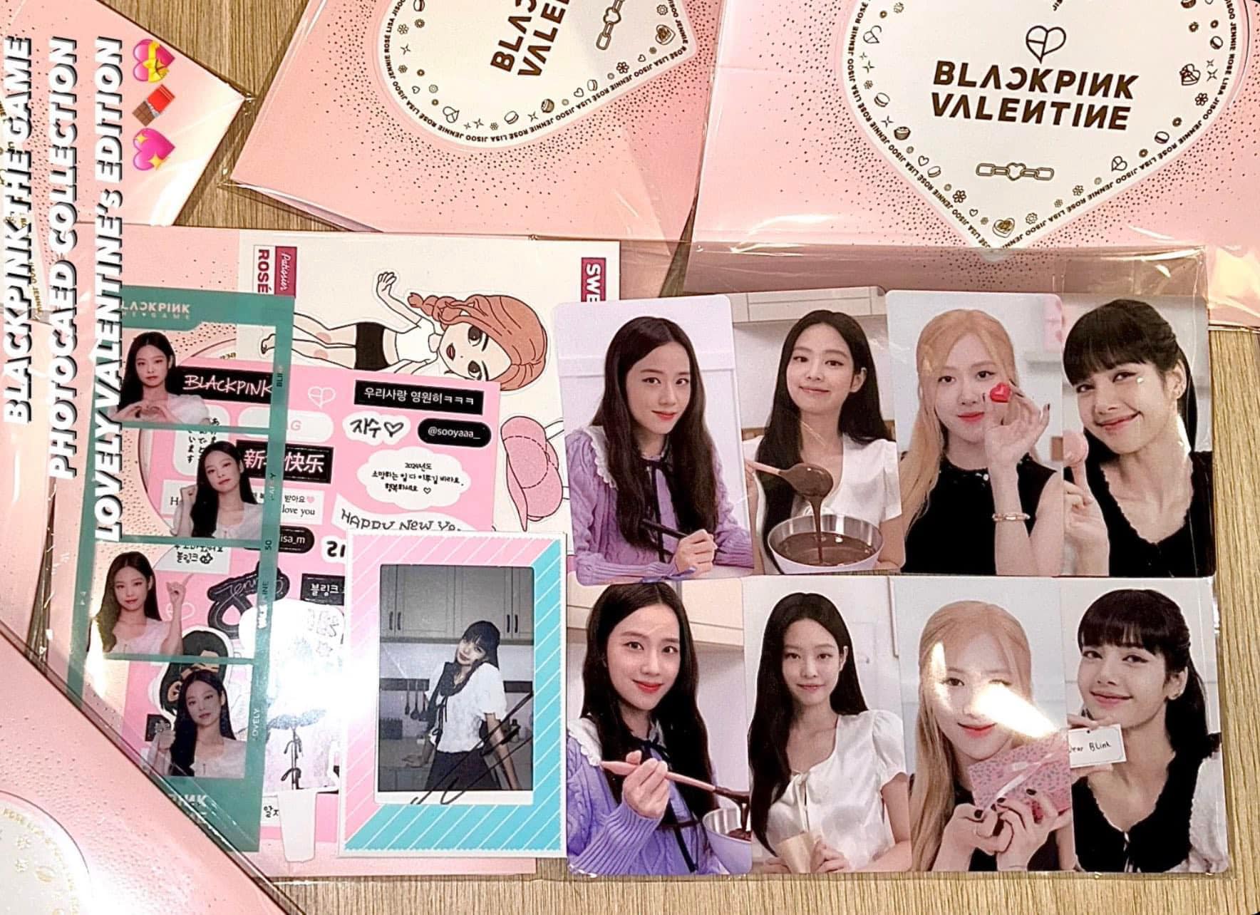 Official Card bo góc BLACKPINK THE GAME VALENTINE EDITION