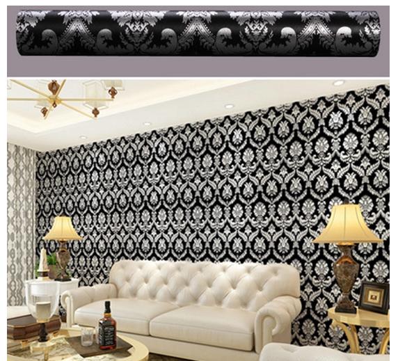 Cuộn 50m decal giấy dán tường hoa văn châu âu keo sẵn dán 22.5 mét vuông