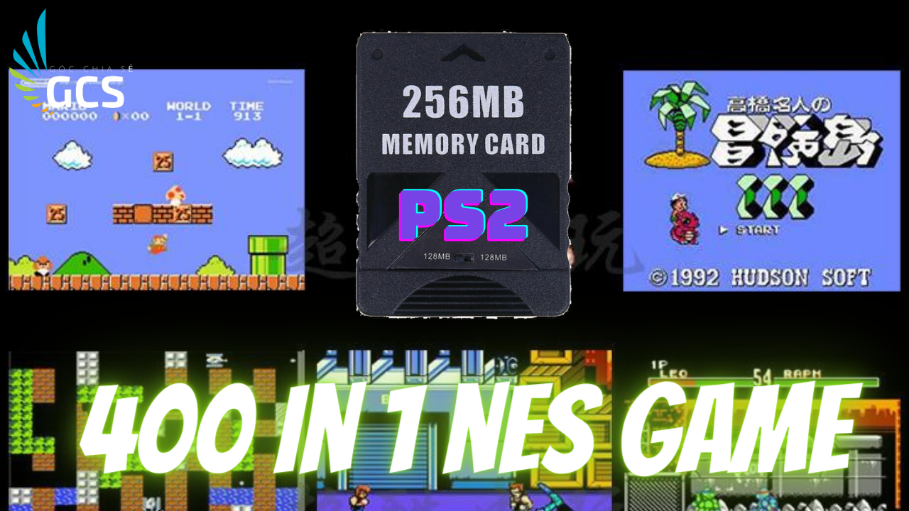 Memory card ps2 128mb có sẵn nhiều games điện từ 4 nút có thể boot cho các máy ps2 slim