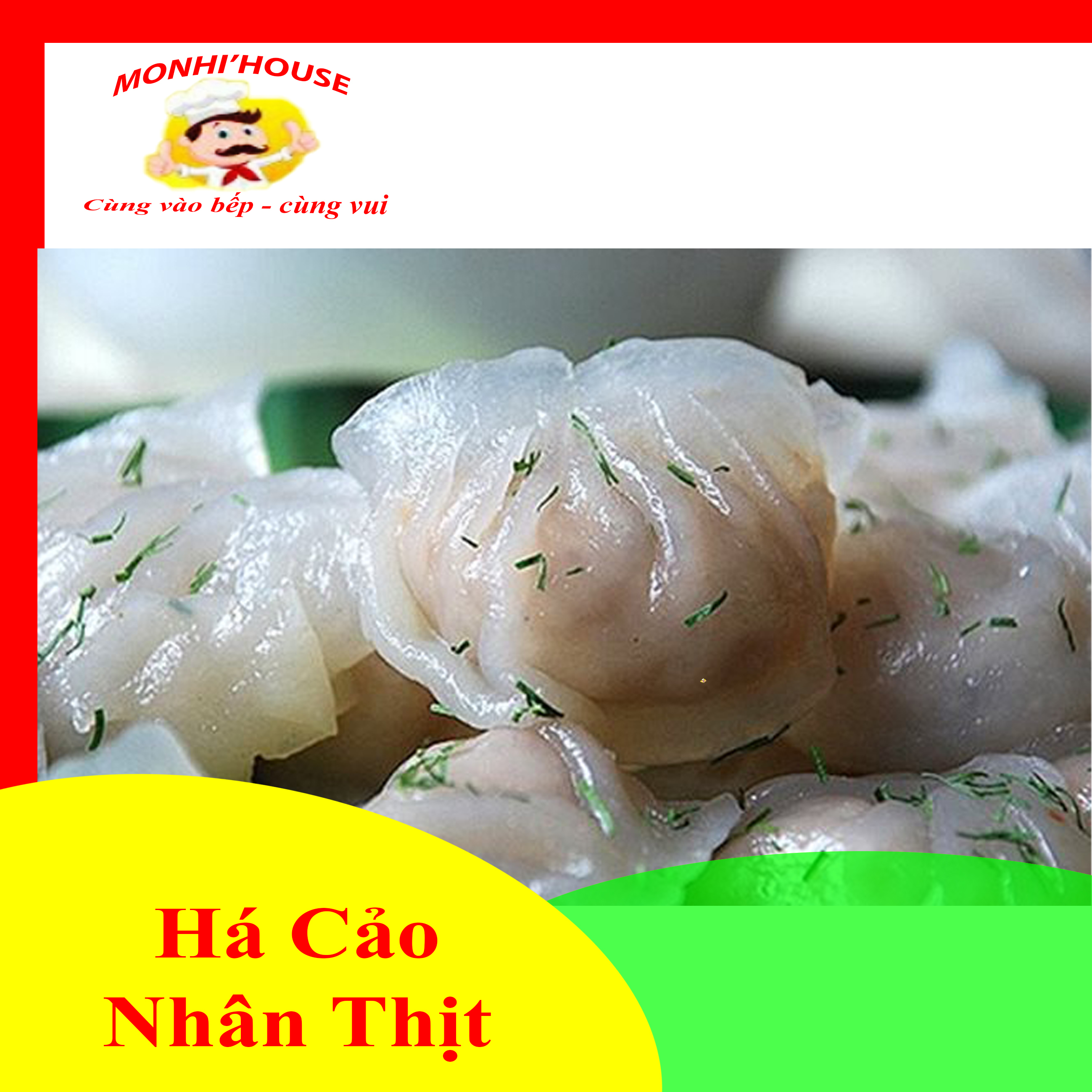 1Kg Há cảo nhân thịt đóng Khay / 500g