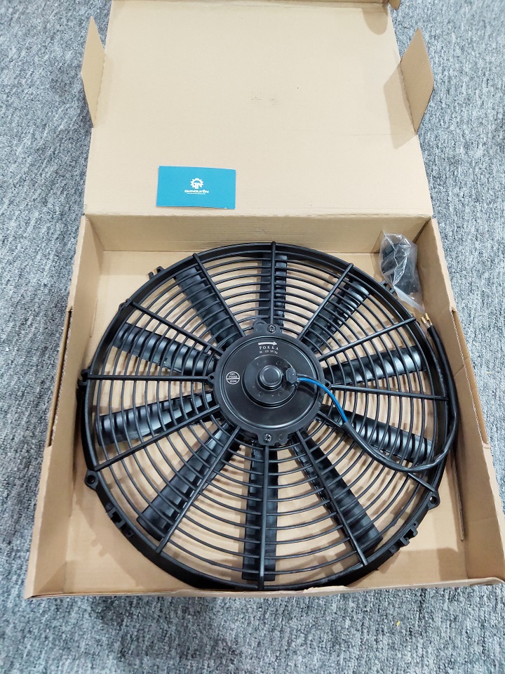 Quạt dàn nóng chuyên chế độ điều hòa ô tô 14'(12V+24V) đường kính 35cm công xuất 80w