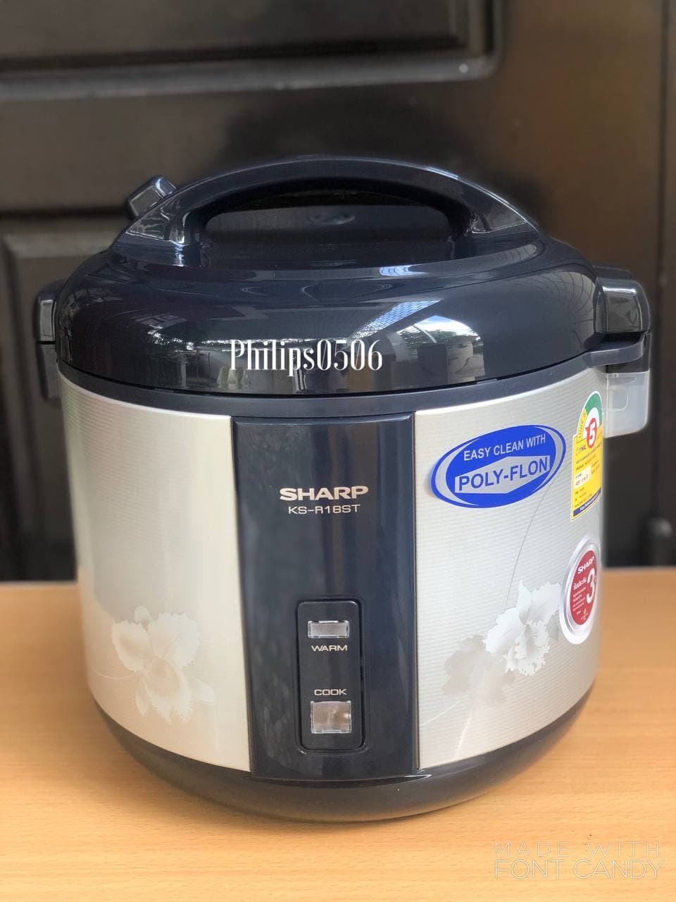 Nồi cơm điện sharp ksh-18st - 1.8l-thái lan