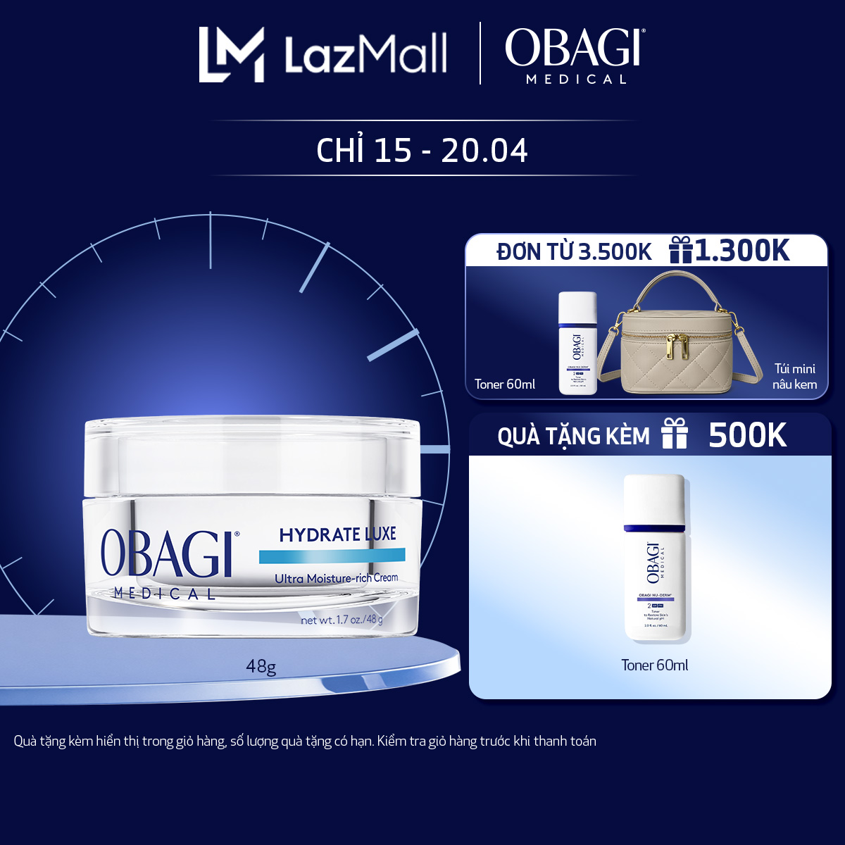 Kem Dưỡng Ẩm Giàu Dưỡng Chất Và Phục Hồi Chuyên Sâu Obagi Hydrate Luxe Moisture-Rich Cream