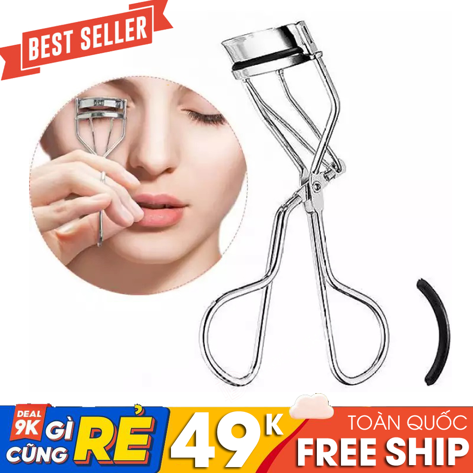 (Top 5 kẹp mi) Kẹp mi mắt Eyelash Curlen nhiệt mini tạo hiệu ứng mi cong 3D có nẹp silicon cho mi cong tự nhiên và chống gãy mi giúp đôi mắt quyến rũ và thu hút hơn, dễ dàng sử dụng DSKM62