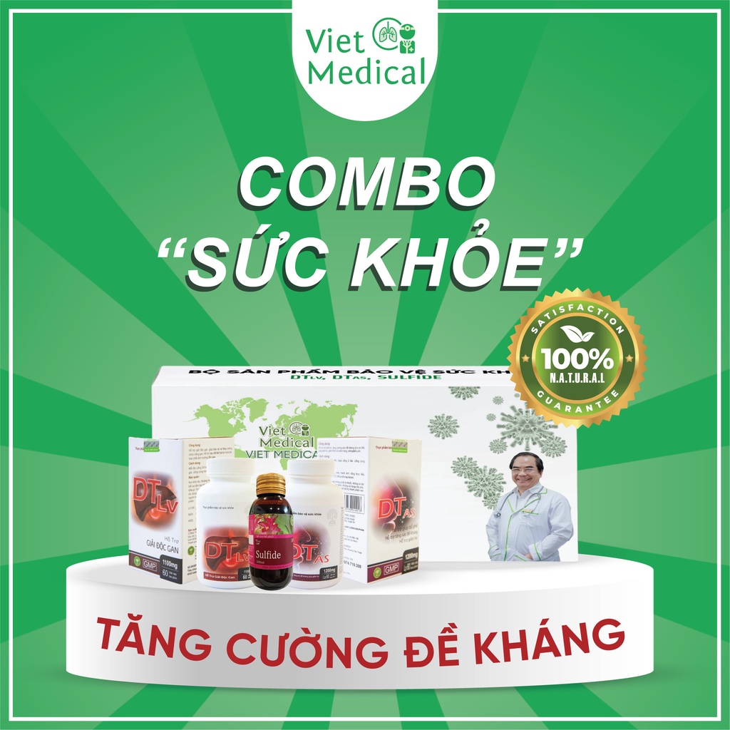 Combo 3 Sản Phẩm tăng cường thúc đẩy hệ miễn dịch🌱 Giảm Ho - Bổ Phổi - Thải độc Gan🌱Date 2025🌱Được Khách Hàng Hài Lòng100% Đánh giá ⭐⭐⭐⭐⭐(Chính Hãng DƯỢC VIỆT Y)