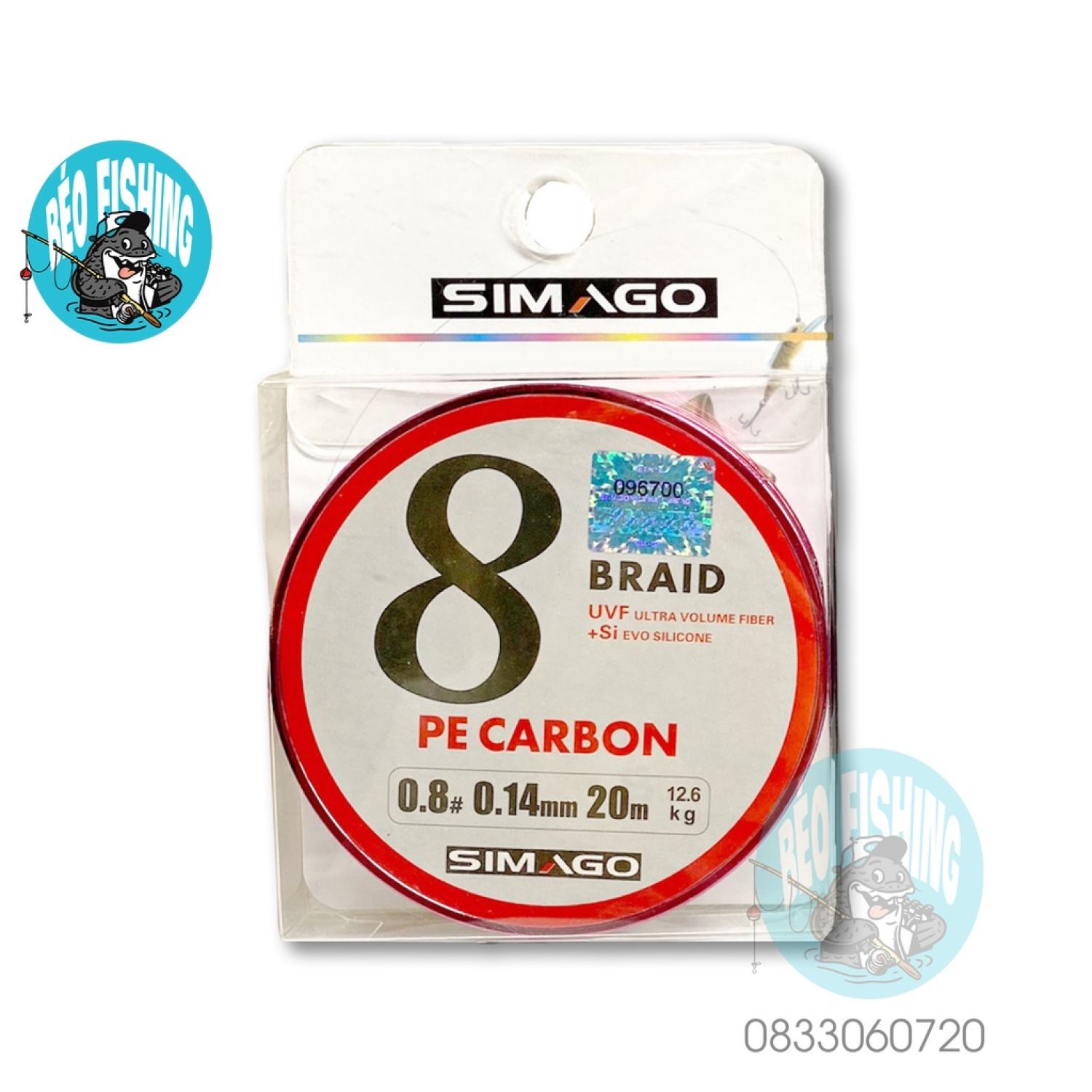 DÙ BUỘC THẺO PE CARBON SIMAGO 8 lõi cước. Thẻo dù siêu bền chuyên sǎn hàng
