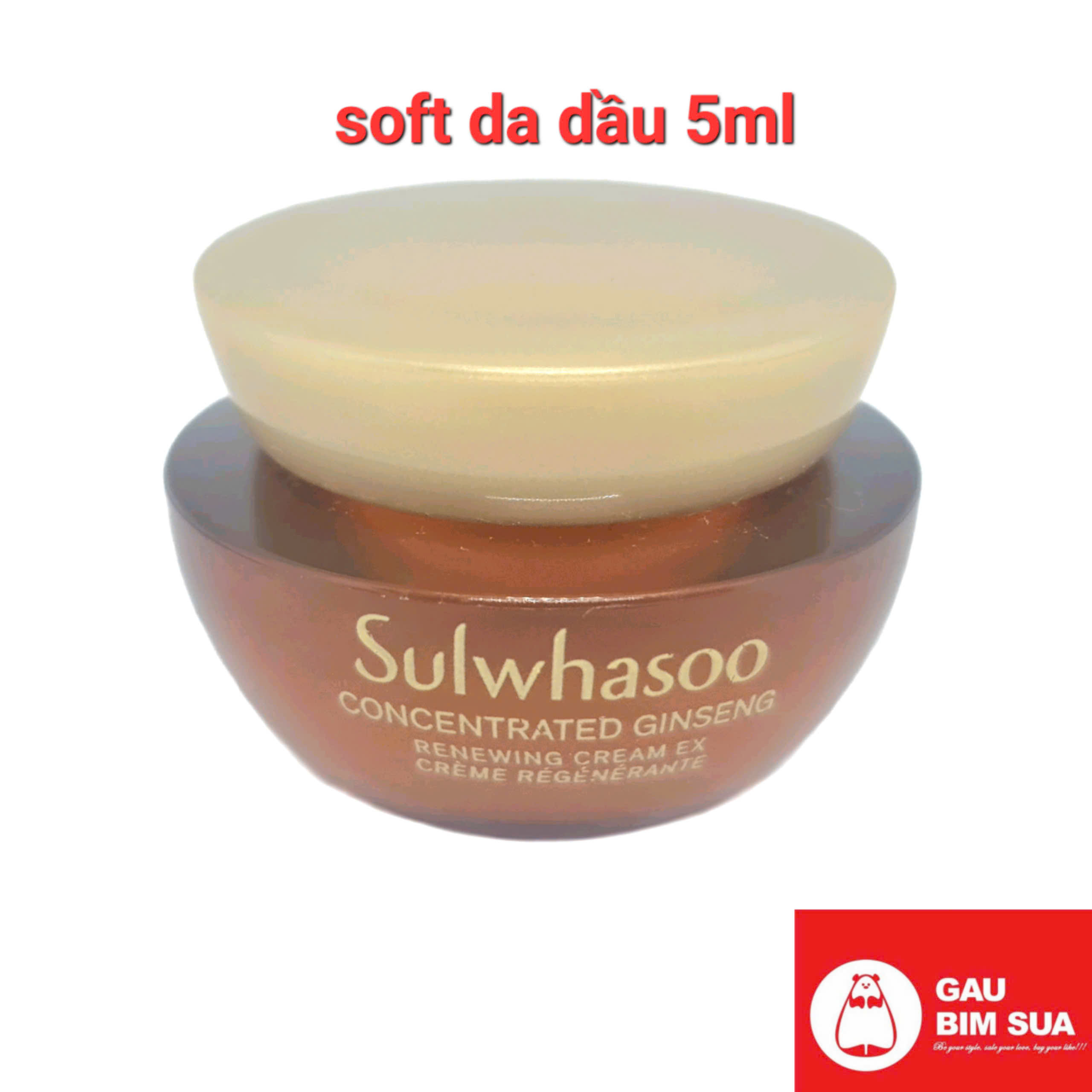 Da dầu Sulwhasoo 5ml Kem Nhân sâm chống lão hoá đàn hồi gấp 3 lần Sulwhasoo Concentrated