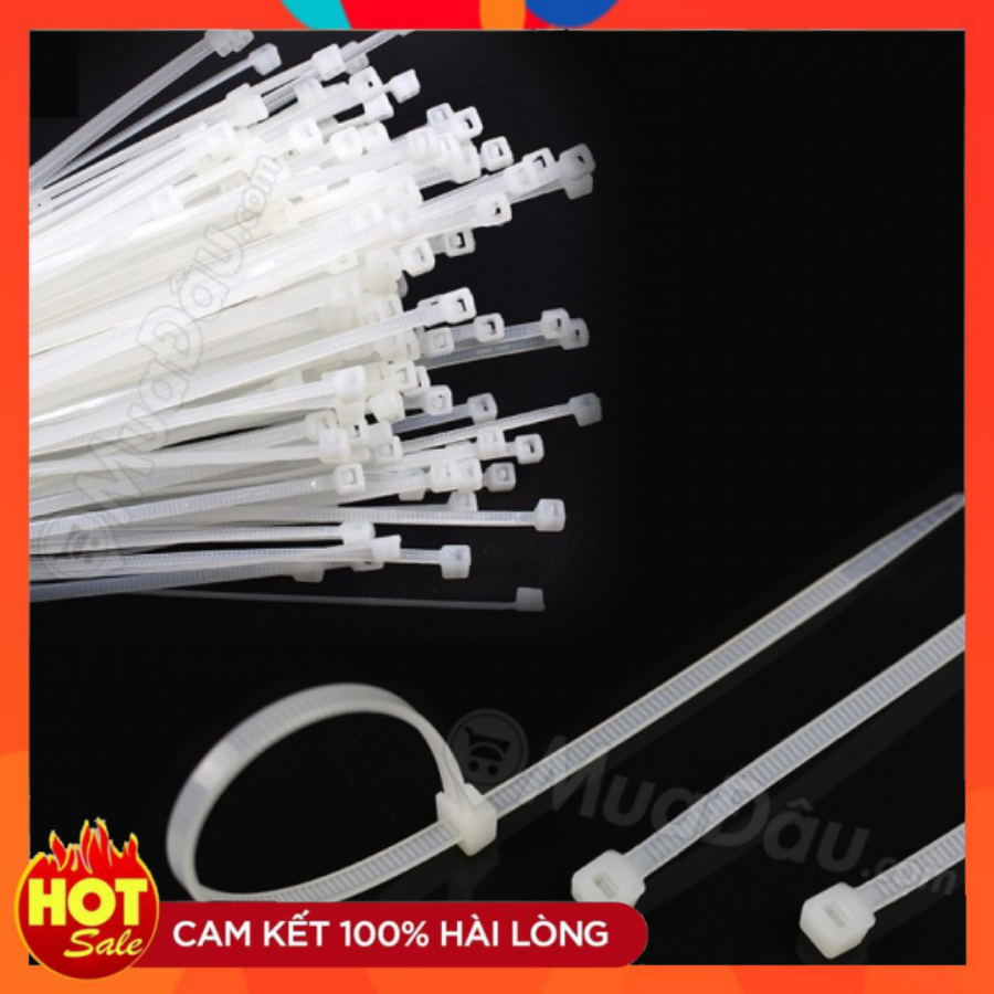 COMBO 5 BỊT 400 SỢI DÂY RÚT 2 TẤC NHỰA - DÂY THÍT NHỰA 20cm