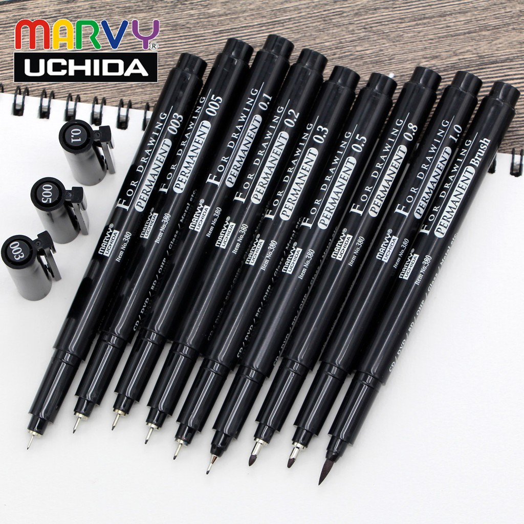 Bút line đi nét cao cấp marvy uchida 380