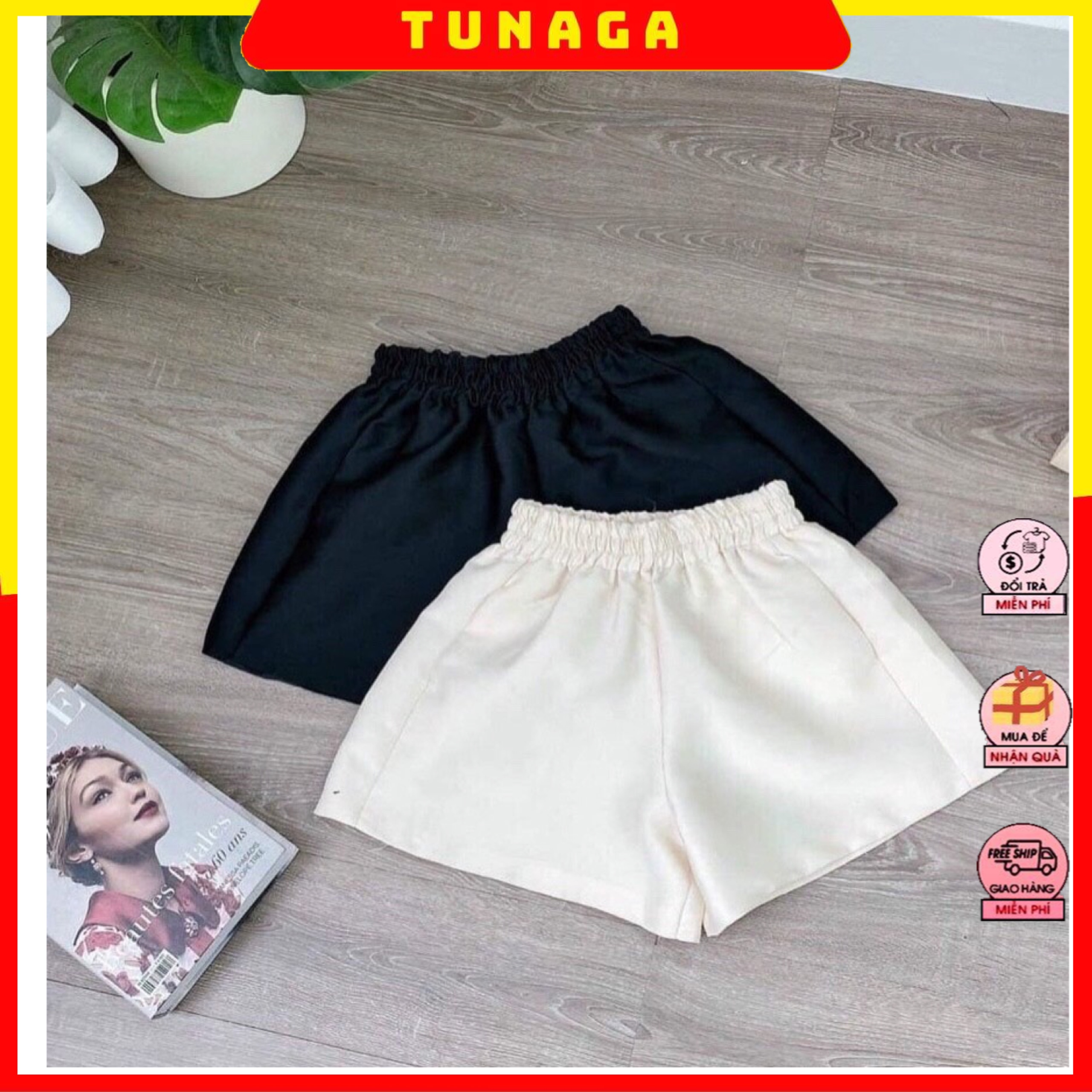 [GIÁ TRI ÂN] Quần Short Nữ, Quần Đùi Nữ Chất Tắc Ta Phồng Mix Áo Croptop, Áo Thun Siêu Hợp Trẻ Trung
