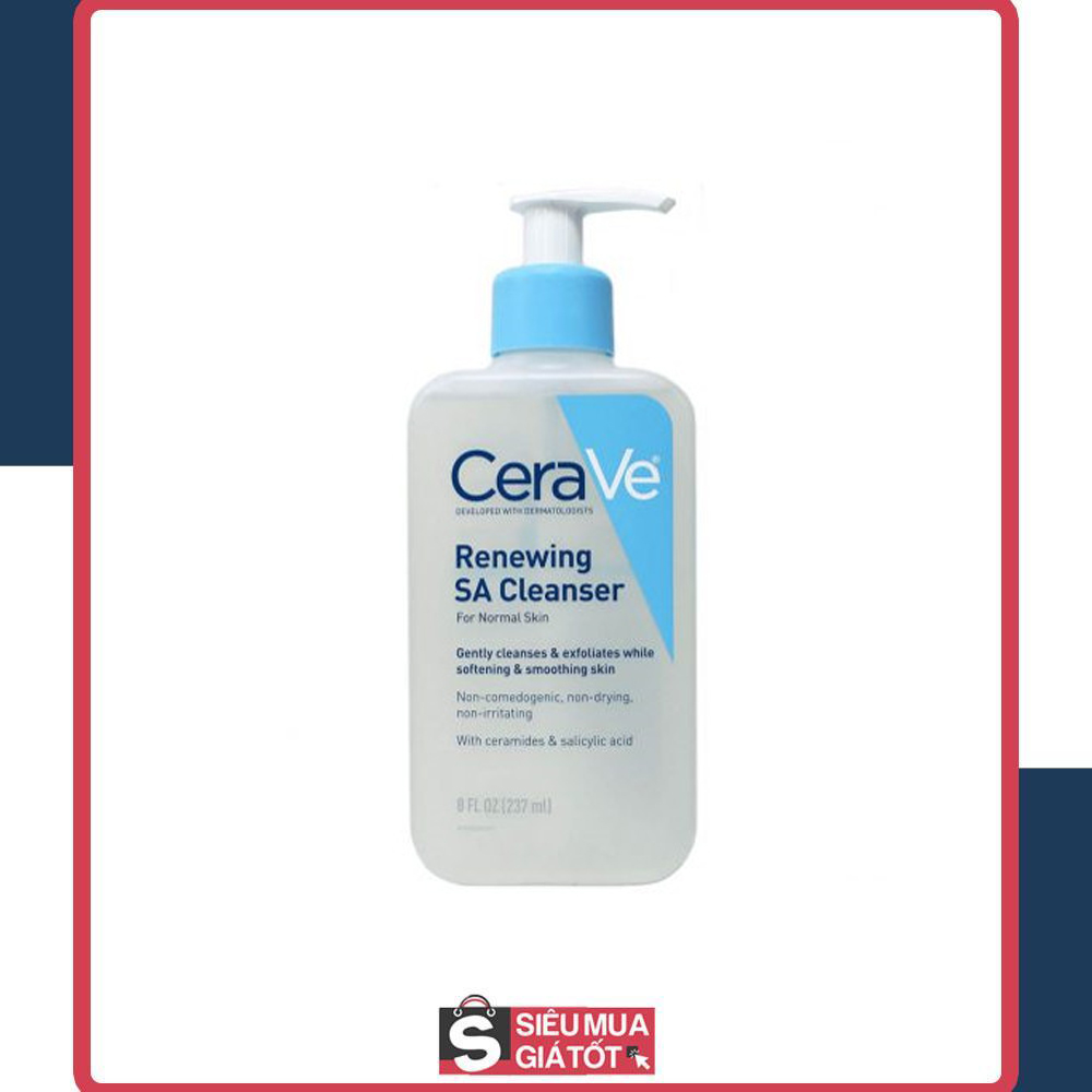 Sữa rửa mặt tẩy da chết cerave renewing sa cleanser 237ml