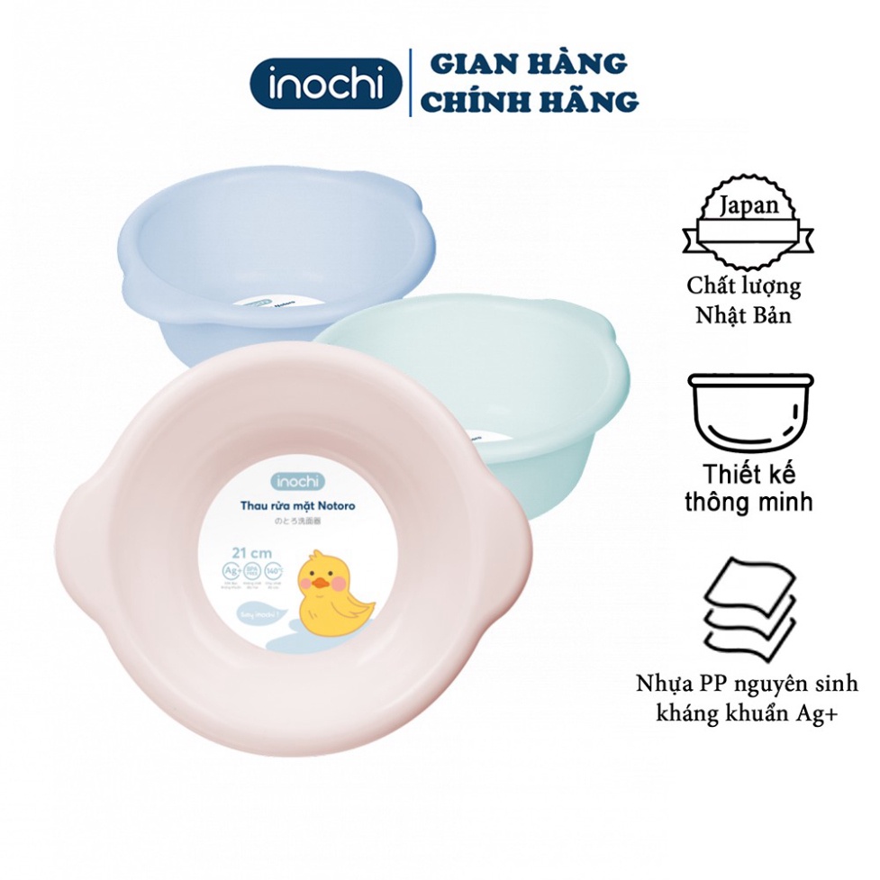 Chậu nhựa ,Thau nhựa rửa mặt cho bé gội đầu nhà tắm Notoro inochi 21cm, 27cm, 32cm, 38cm