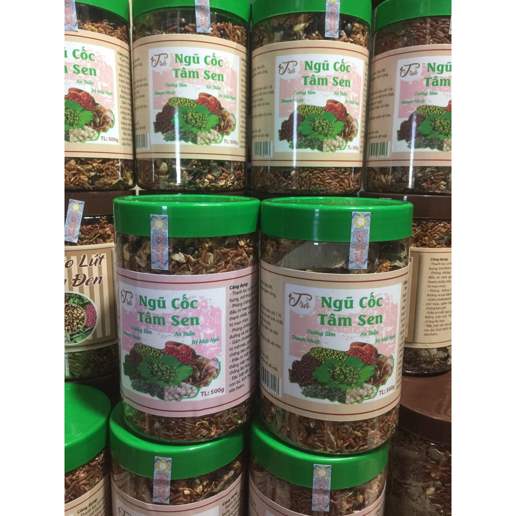 Trà ngũ cốc tâm sen