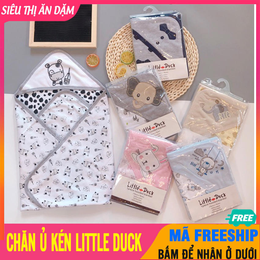 Chăn ủ kén cho trẻ sơ sinh little duck, chất cotton 2 lớp, mềm mại, giúp bé ngủ ngon, chống giật mình - chăn ủ little duck, chăn ủ em bé, chăn cho bé sơ sinh, chăn ủ quấn - chan mu litter duck - btt00330