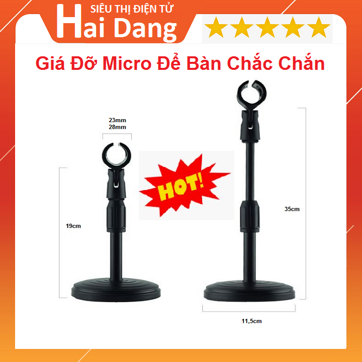 Giá đỡ micro để bàn, cây mic thu gọn, điều chỉnh cao thấp, micro cổ xoay 360 độ - tiện lợi - giá đỡ micro mini