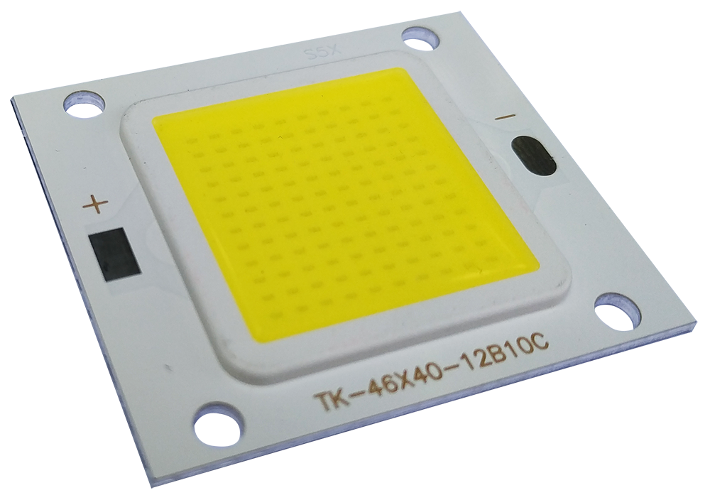 CHÍP LED COB EPISTAR 50w , kèm holder chụp chíp