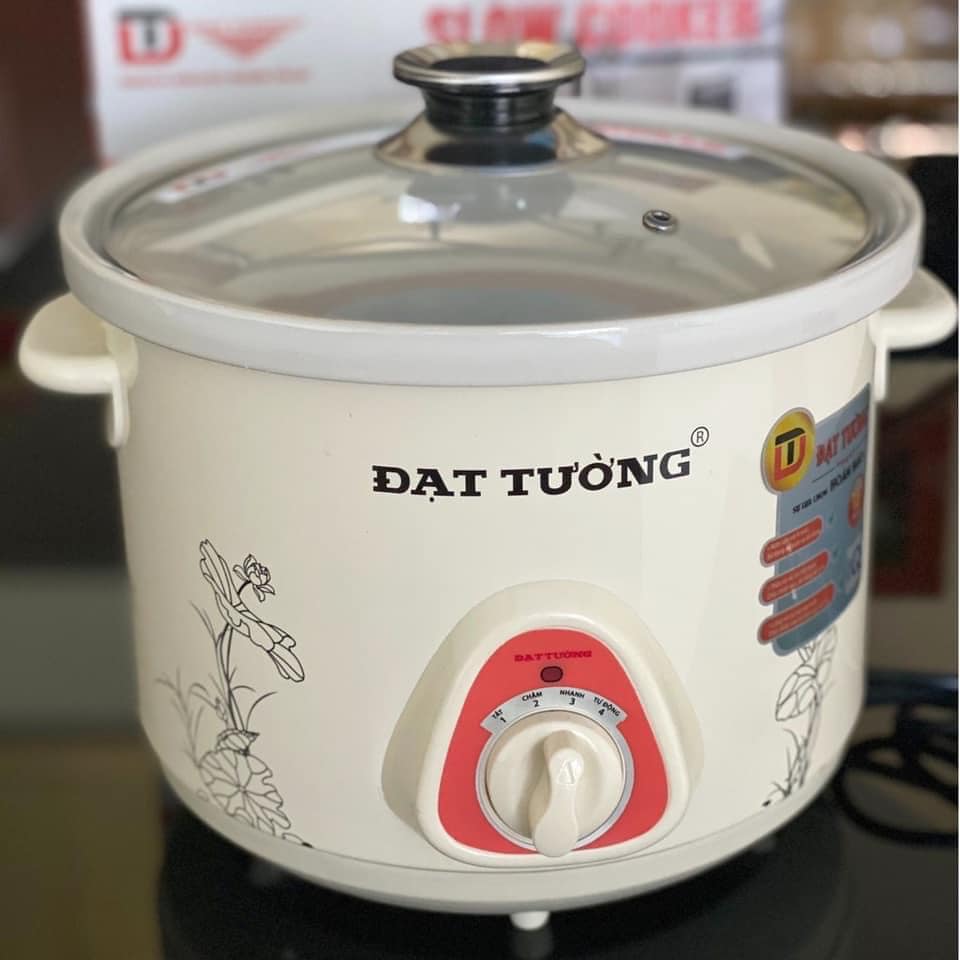 Nồi kho cá, hầm cháo đa năng đạt tường, 1,5l, 2,5l trắng chính hãng