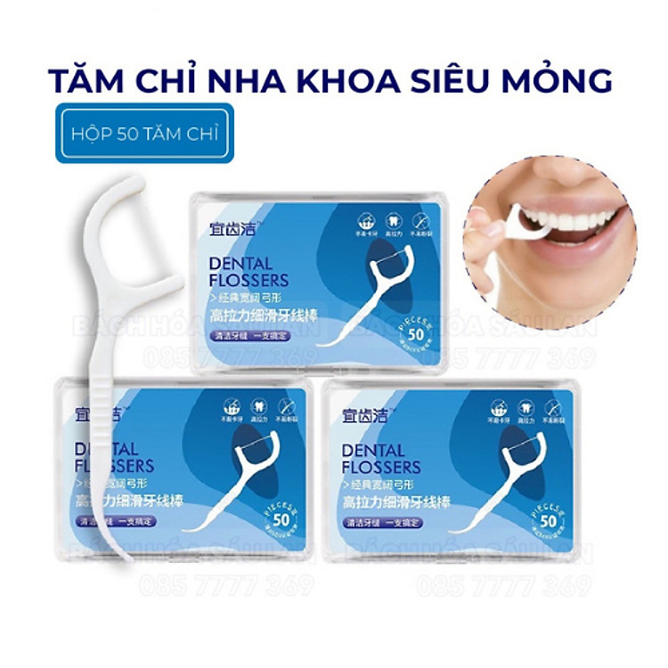 Combo 18 Hộp 900 CHiếc Tăm Chỉ Nha Khoa Vệ Sinh Kẽ Răng Chuyên Dụng