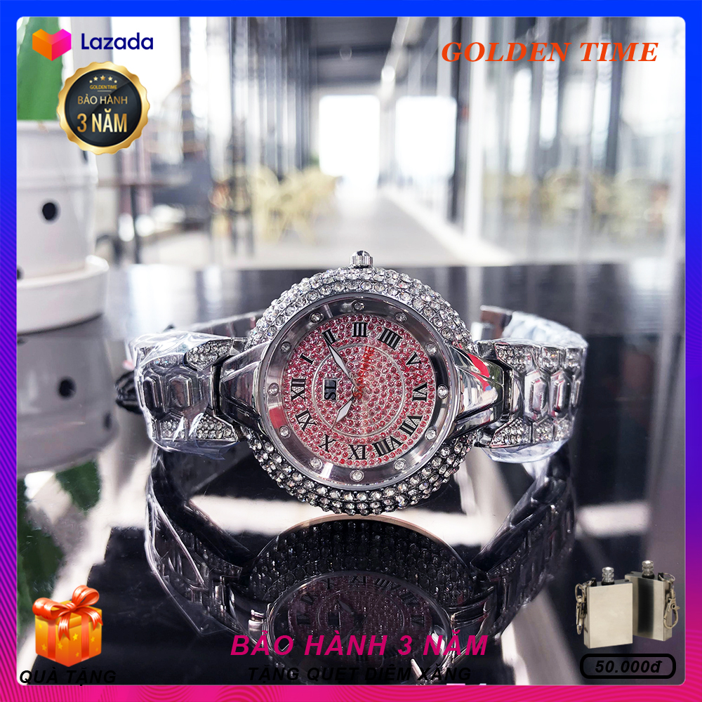 Đồng hồ Nữ SL 5292N, Dây Thép không gỉ 316L, Đính Kim cương nhân tạo, Full hộp, Mặt Sapphire chống xước, chống nước, Thẻ bảo hành 3 năm