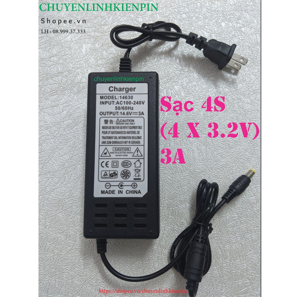 Sạc lifepo 4s 14.6v 5a