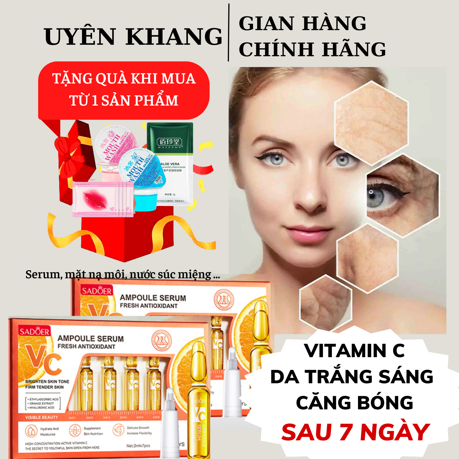 Serum tinh chất dưỡng sáng mờ đốm nâu
