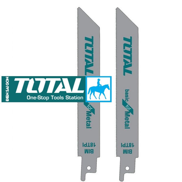 Bộ 2 lưỡi cưa kim loại cho máy cưa kiếm 150mm metal total tac52922ef