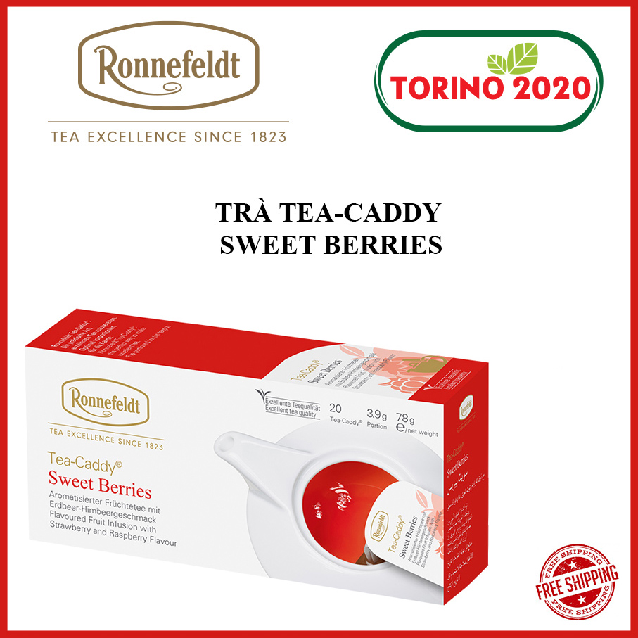 [HÀNG CHÍNH HÃNG] Trà túi lọc Ronnefeldt tea - Trà túi lọc Tea-Caddy Sweet Berries 1 hộp / 20 sachets