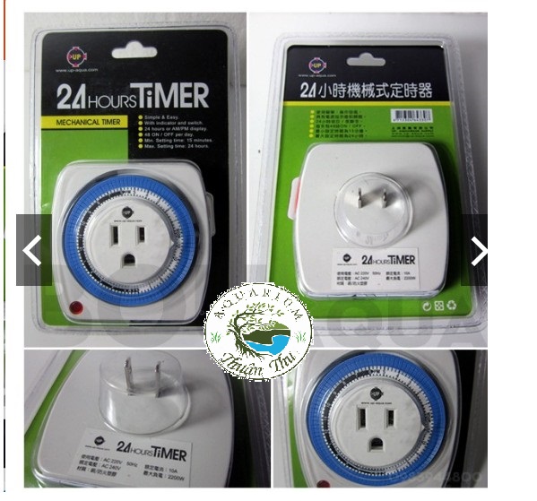 Thiết bị hẹn giờ_Timer điện tử_Timer cơ upaqua_Timer Wifi cài hẹn giờ tắt bật cho đèn và Co2 cho bể thủy sinh