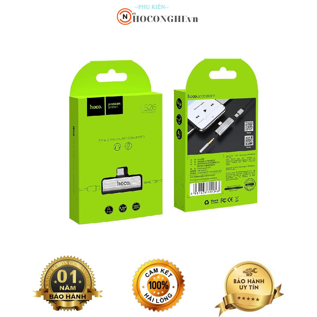 Hoco ls26 - bộ chuyển đổi type c sang jack 3.5