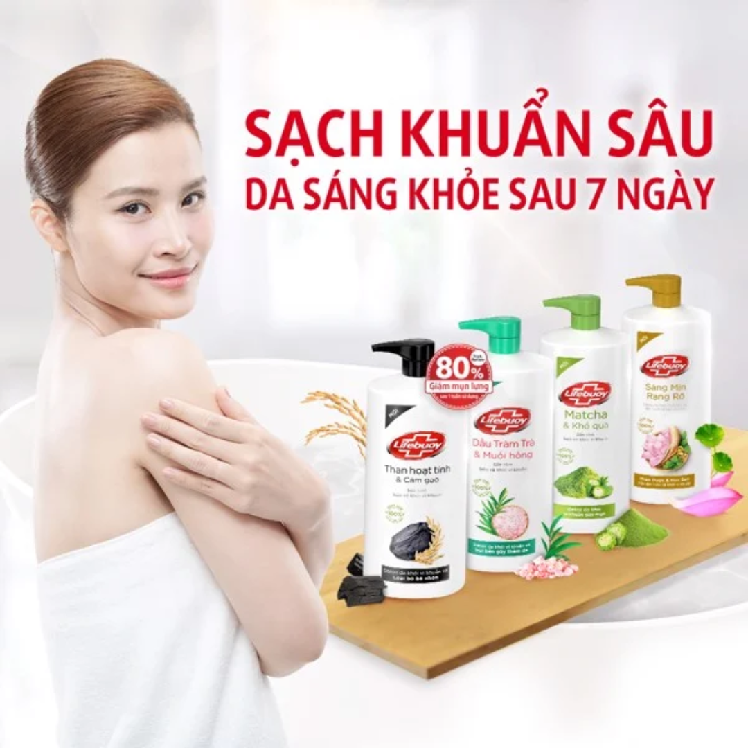 Sữa Tắm Lifebuoy Detox Thảo Dược & Hoa Sen 800g
