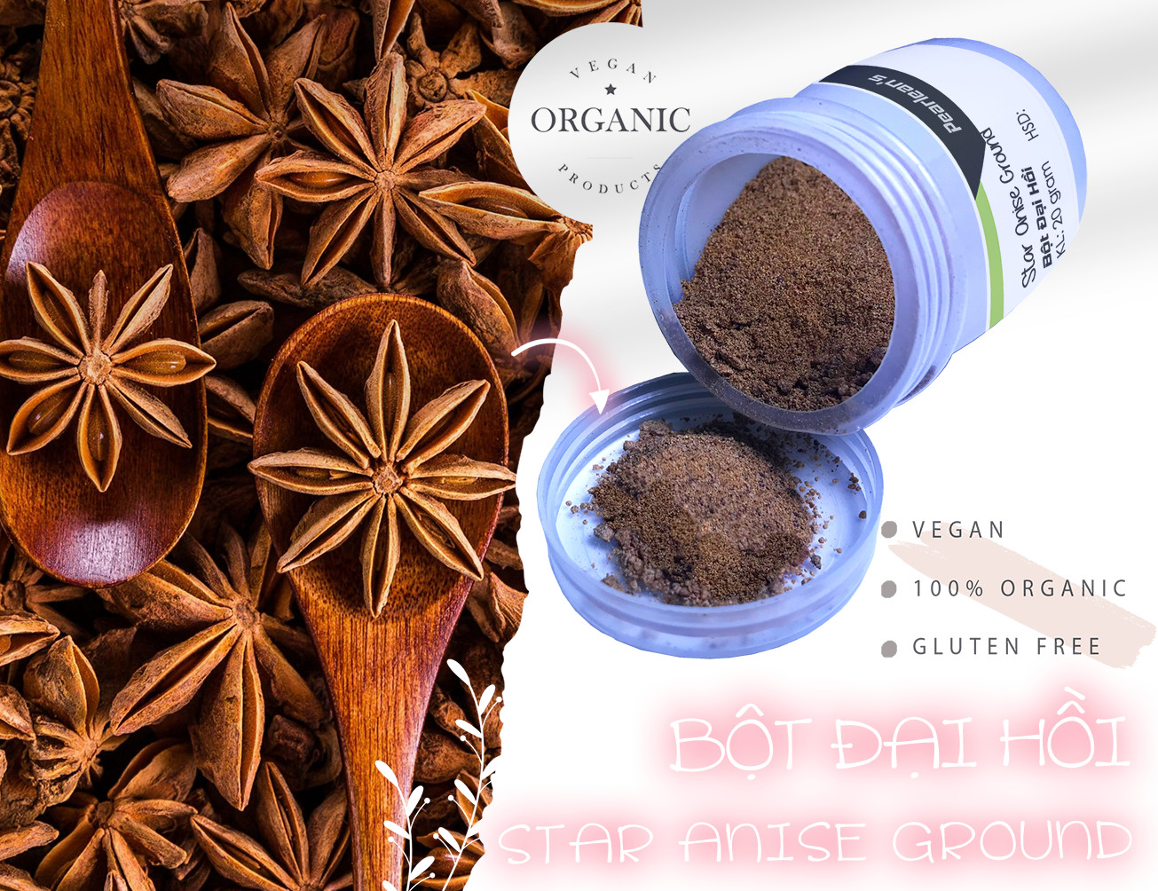 Bột đại hồi 50gr