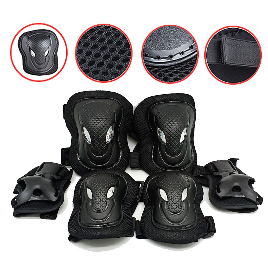 Bảo hộ patin nhiều cỡ giúp bảo vệ chân tay khi chơi patin, xe đạp, trượt ván