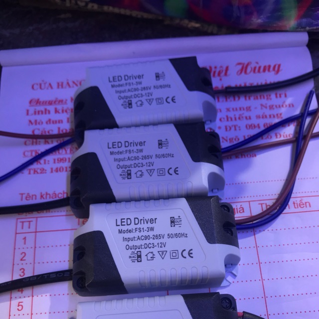 Chấn lưu đèn led 1-3w