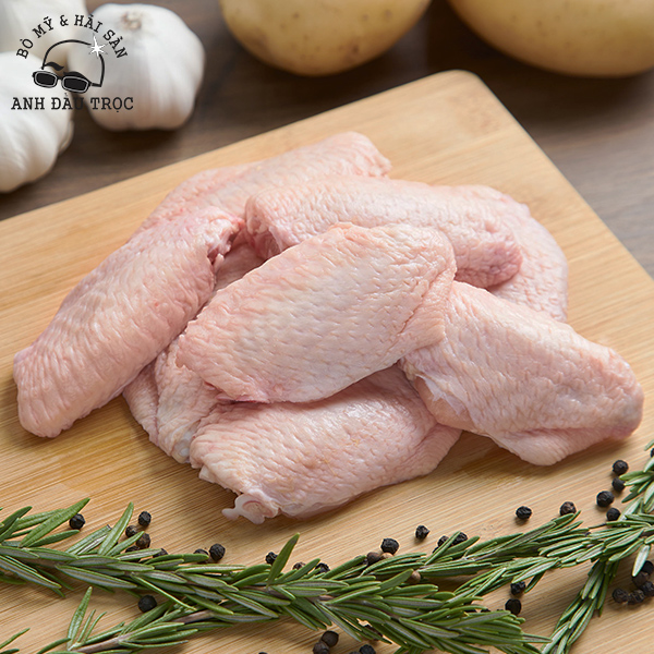 Cánh Gà Khúc Giữa Đông Lạnh Nhập Khẩu 500gr - Giao Siêu Tốc HCM