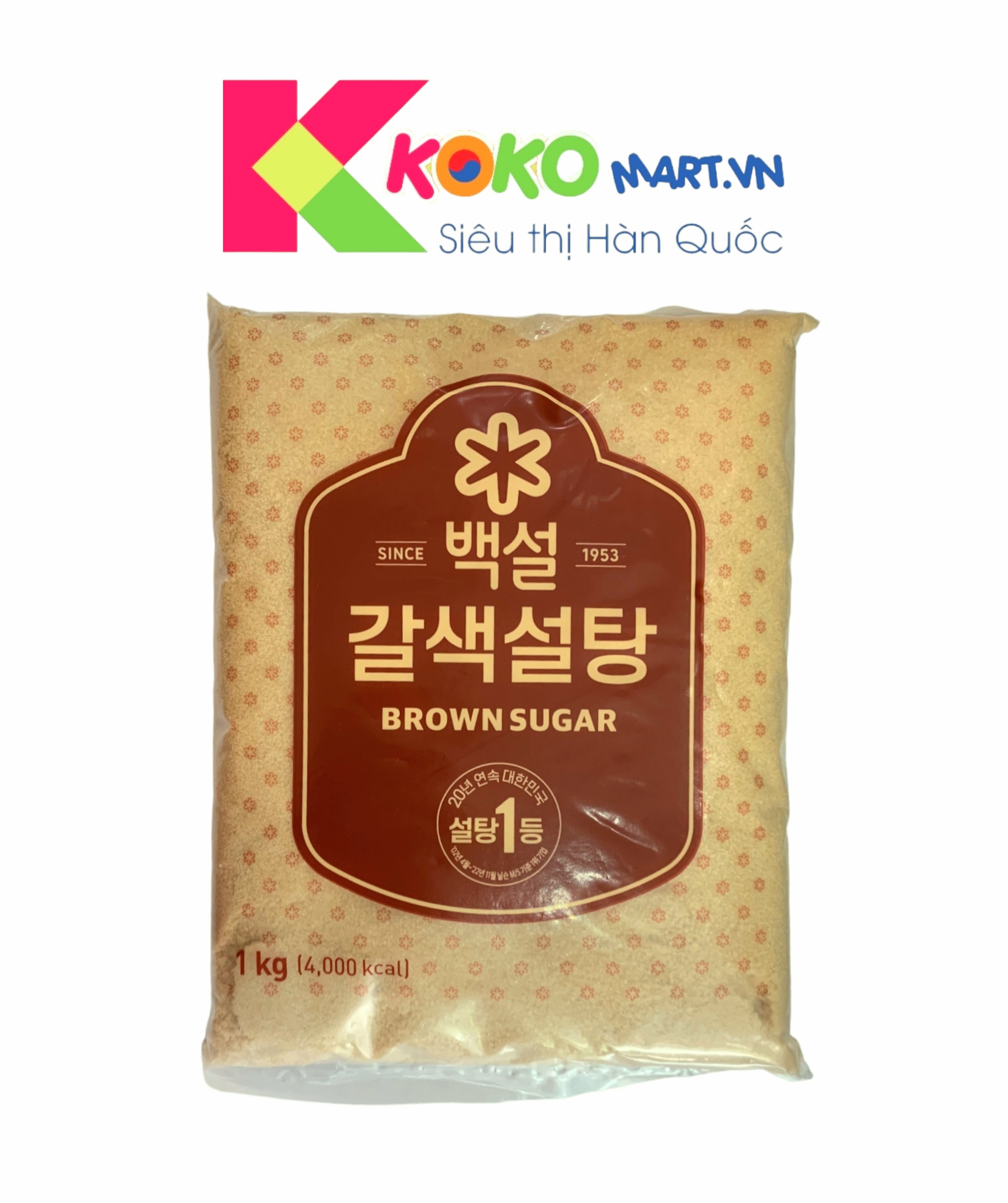 Đường Nâu Vàng Hàn Quốc BEKSUL BỊCH 1kg