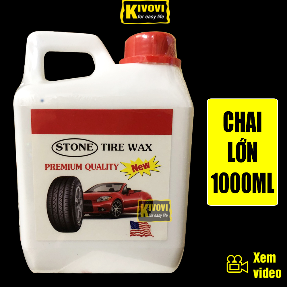 Bình Dầu Bóng Vỏ Xe Đa Năng S9 Tire Wax 1000ML- Dầu Đánh Bóng Vỏ Xe,Bảo Vệ Mân Và Lốp- Chai Dầu Đánh Bóng Làm Sạch Bề Mặt Bằng Da , Nhựa , Simili , Cao Su , Sơn - Kivovi