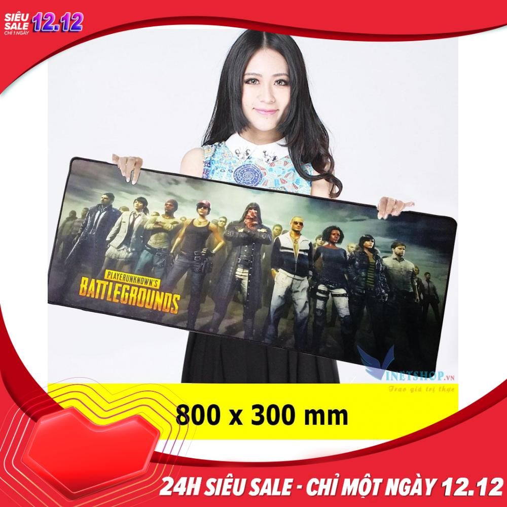 Bàn di chuột tấm lót chuột khổ lớn 80cm x 30cm (ảnh thật 100%) 4 ly khâu viềnhình PUBG - Miếng lót chuột size lớn chơi game hình PUBG - Loại Mousepad Speed LIÊN MINH HUYỀN THOẠI