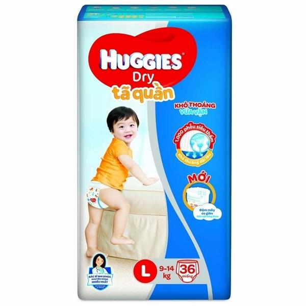 Tã quần cho bé huggies L36 miếng