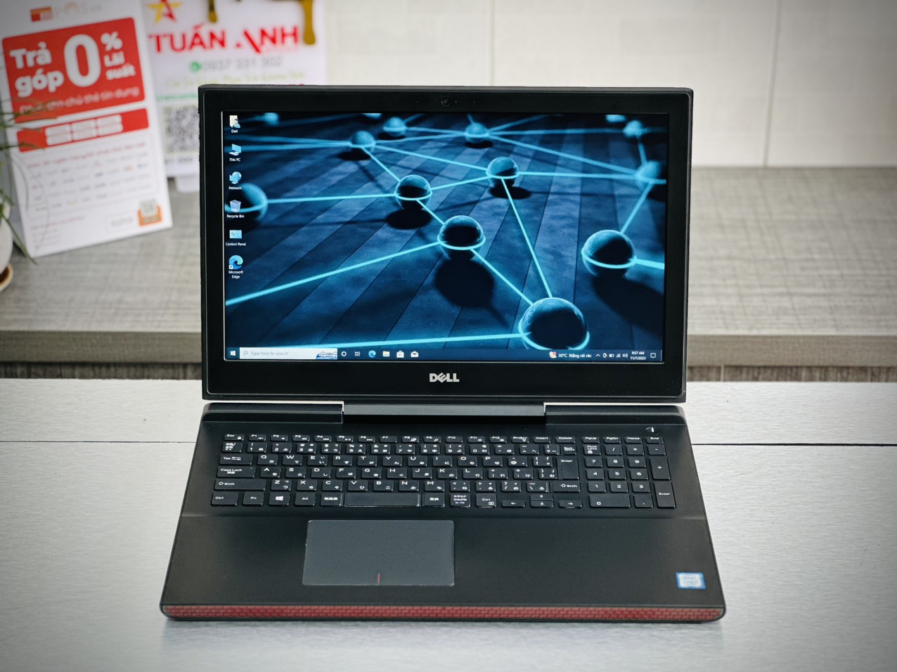 Gaming dell inspiron 7567 core i7 7700hq ram 16g ssd 128g+1t 15.6inch fhd vga gtx 1050ti