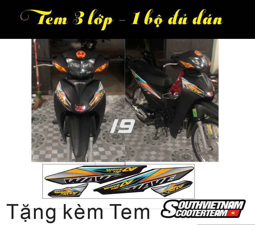 Tem rời wave a - mẫu 2023