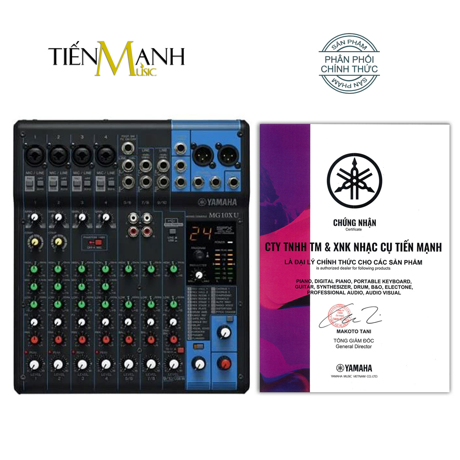 [Trả góp 0%] [Chính Hãng] Yamaha MG10XU Soundcard kiêm Bàn Trộn Mixer Interface Compact Stereo Mixing Console Phòng Thu Studio Mix MG10