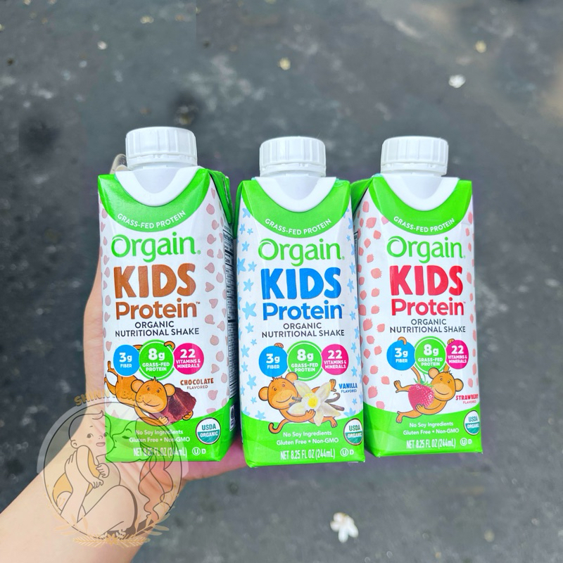 25 1 Hộp sữa Orgadate in kids protein organic Mỹ 237ml