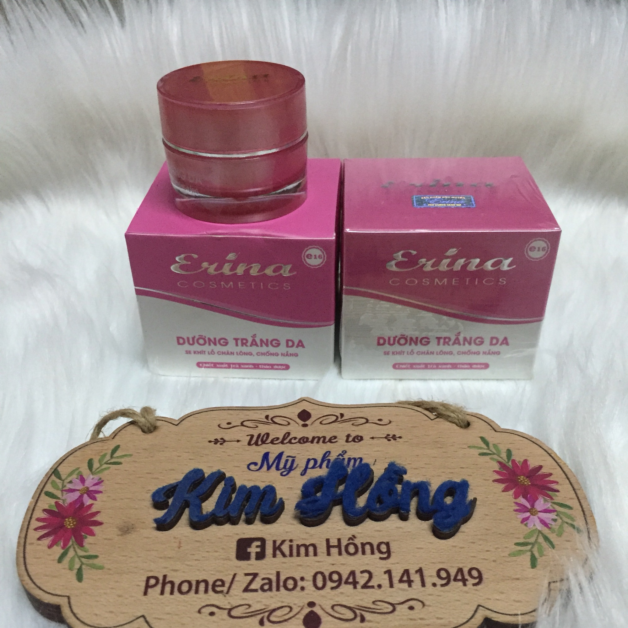 Kem Trắng Da Se Khít Lỗ Chân   Lông, Chống Nắng Erina Chiết Xuất Trà Xanh Thảo Dược