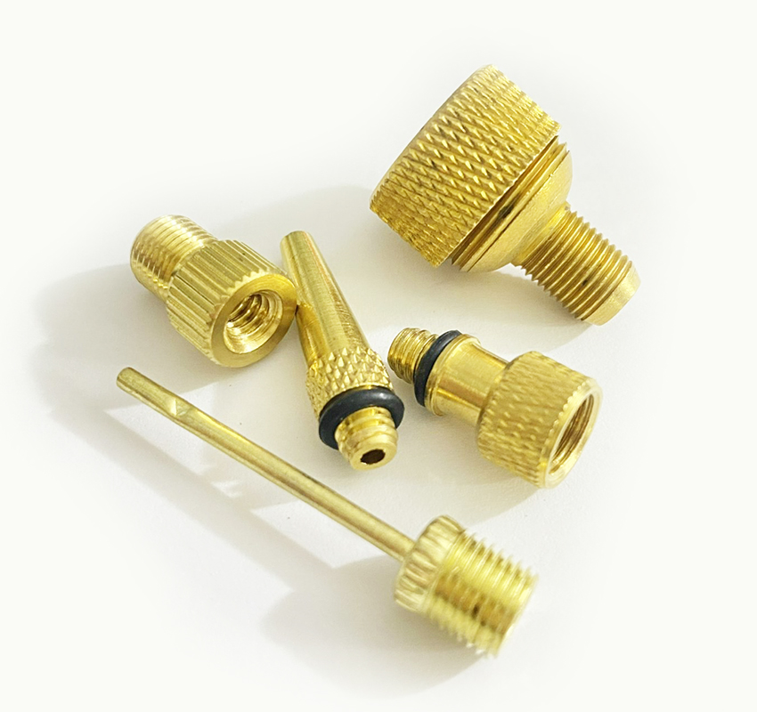 Combo 5 cái đầu nối van, đầu van chuyển đổi, đầu vòi bơm, kim bơm bóng, đầu chuyển đổi van xe đạp, xe máy, Miệng Mỹ, Miệng Anh, Pháp, máy bơm hơi