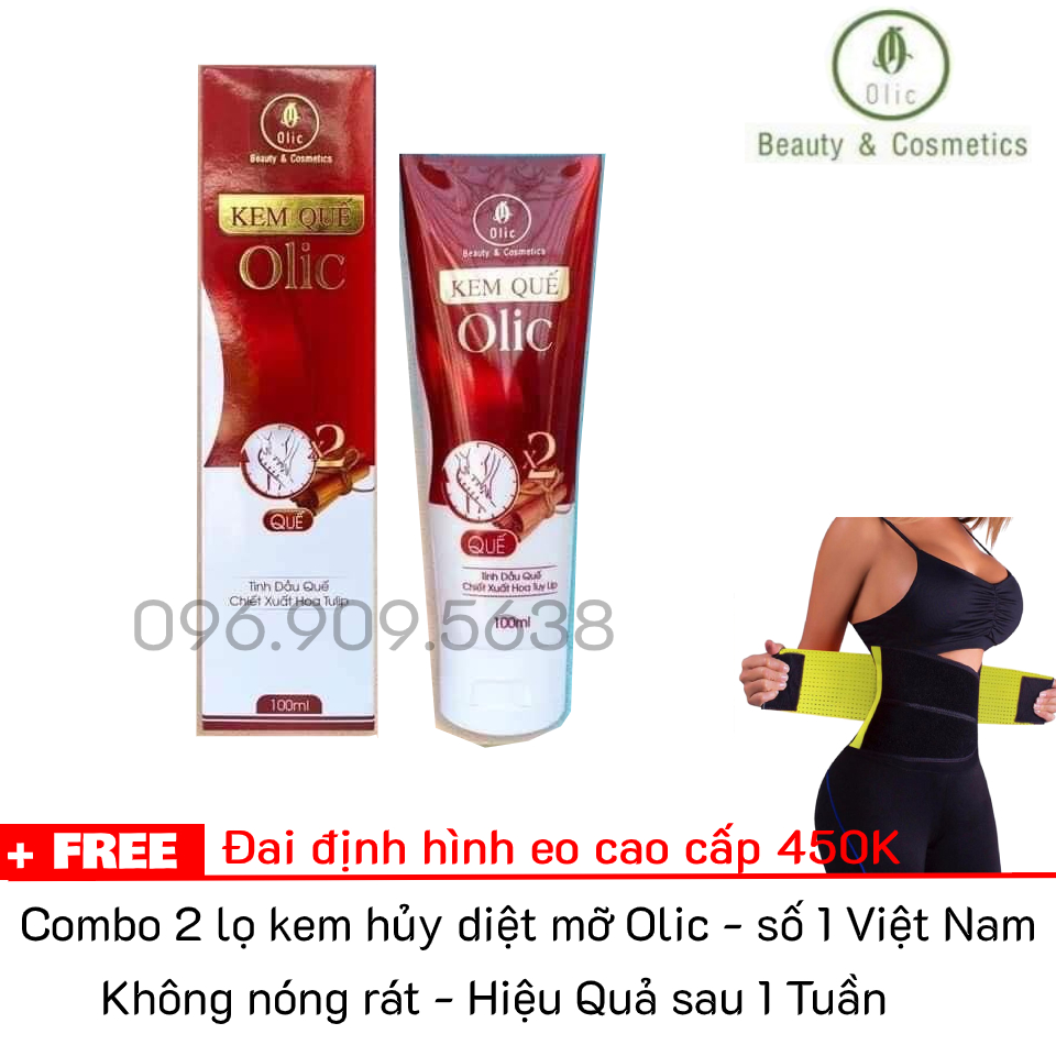 THON GỌN NHANH CHÓNG VỚI COMBO 2 TUÝP GEL TAN MỠ OLIC
